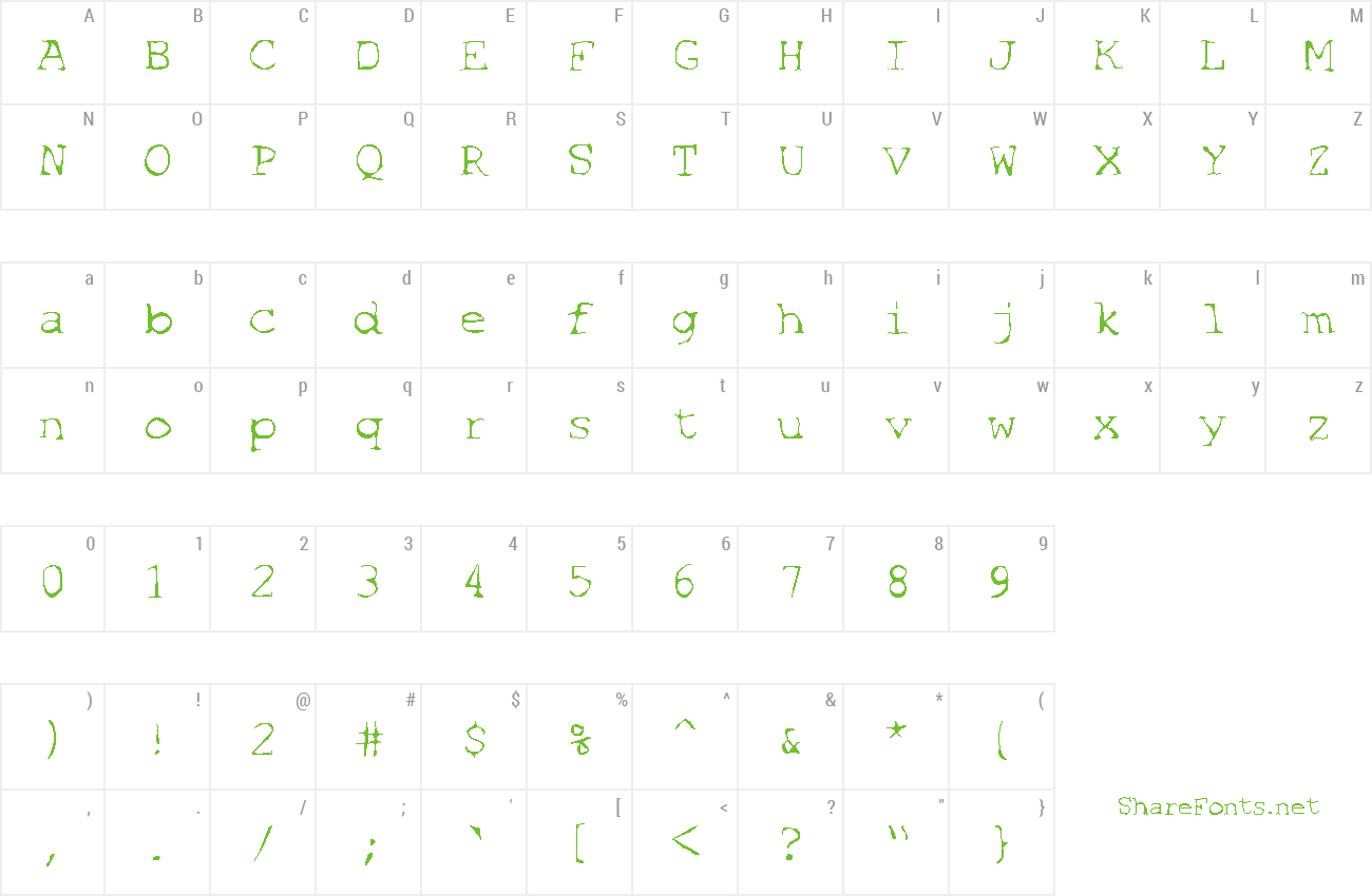 Font SF Espionage Light preview